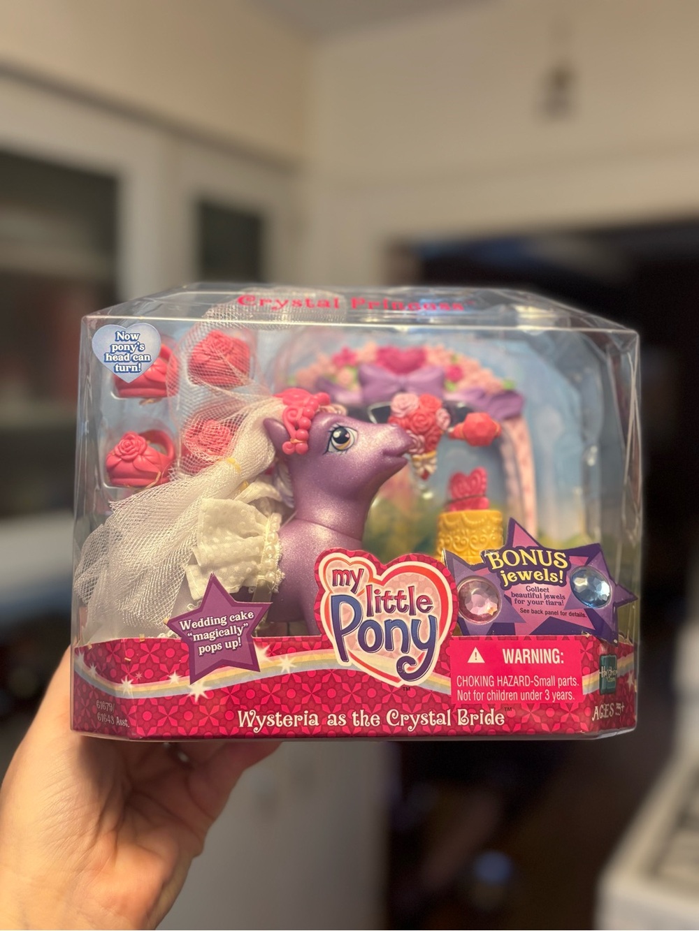 My Little Pony Wysteria Crystal Bride Purple Pony with White Veil